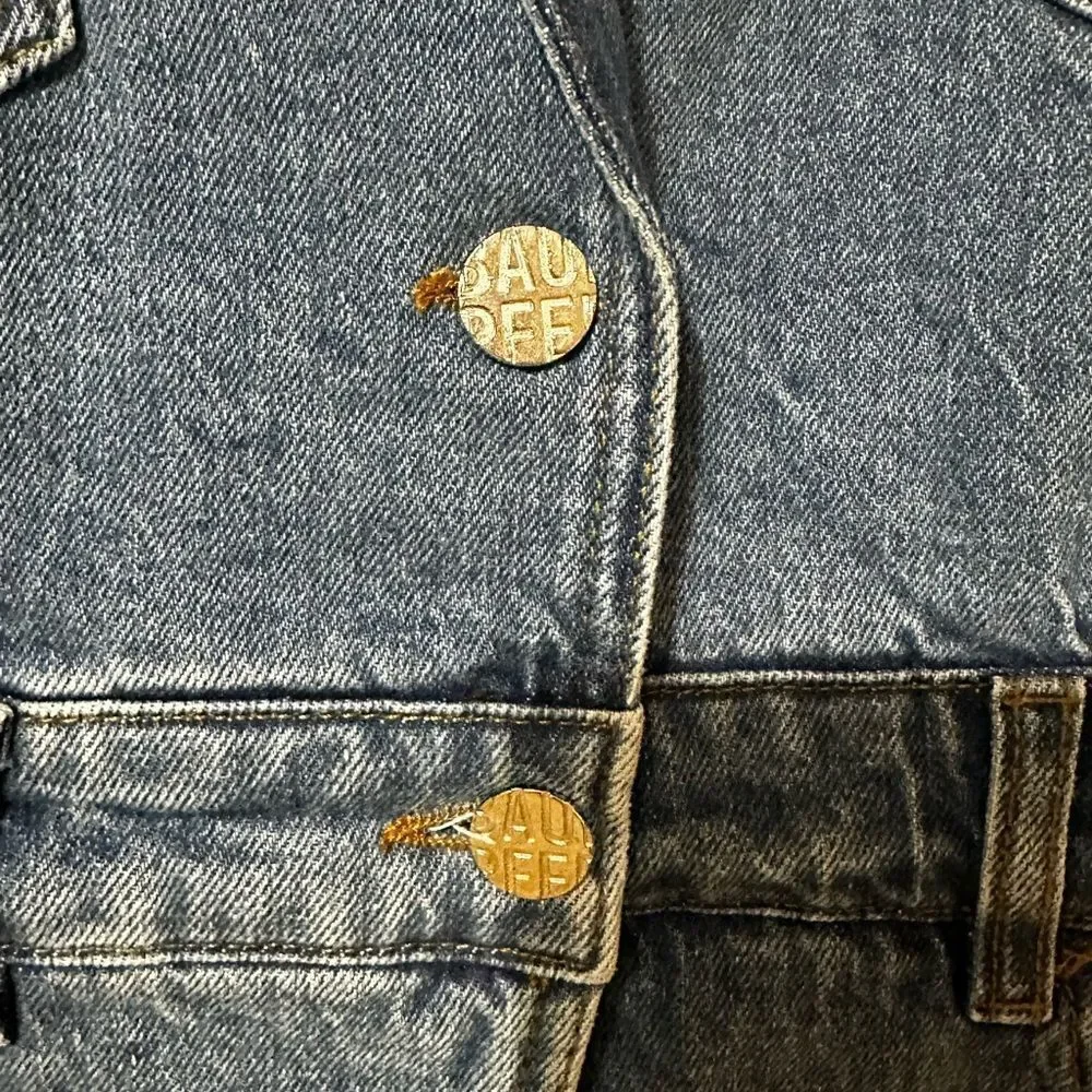 NWT $269 Baum und Pferdgarten x Anthropologie BEATRIX Denim M Button Front Jean